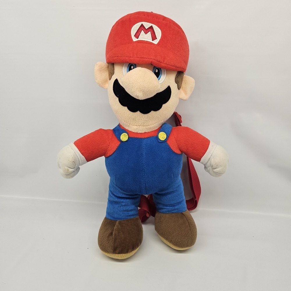 Super Mario Bros. Mario 18" Plush Backpack Nintendo Official Product